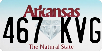 AR license plate 467KVG