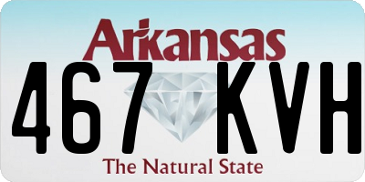 AR license plate 467KVH