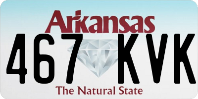 AR license plate 467KVK