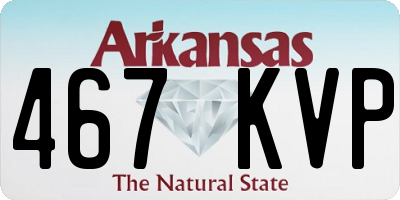 AR license plate 467KVP