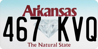 AR license plate 467KVQ