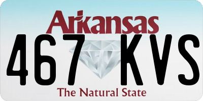 AR license plate 467KVS