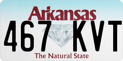 AR license plate 467KVT