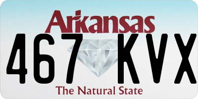 AR license plate 467KVX
