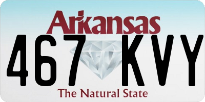 AR license plate 467KVY