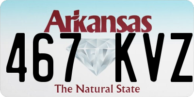 AR license plate 467KVZ
