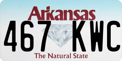 AR license plate 467KWC