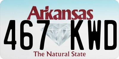 AR license plate 467KWD