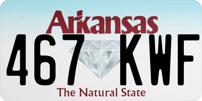 AR license plate 467KWF