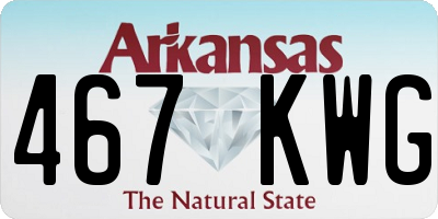 AR license plate 467KWG