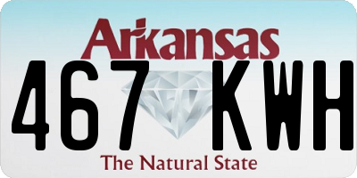 AR license plate 467KWH
