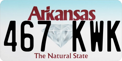 AR license plate 467KWK