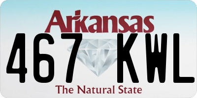 AR license plate 467KWL