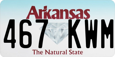 AR license plate 467KWM