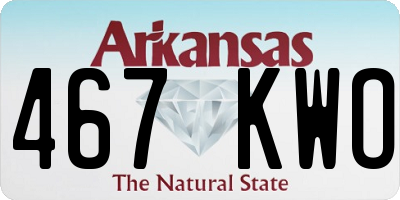 AR license plate 467KWO