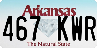 AR license plate 467KWR
