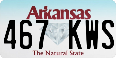 AR license plate 467KWS