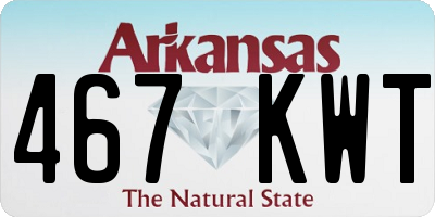 AR license plate 467KWT