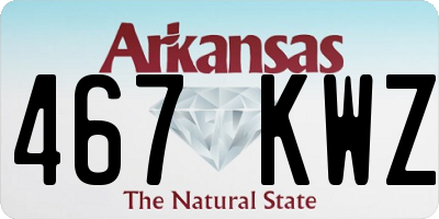 AR license plate 467KWZ
