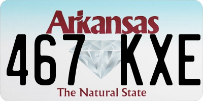 AR license plate 467KXE