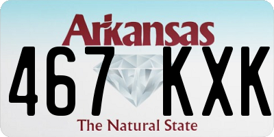 AR license plate 467KXK