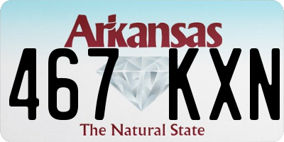 AR license plate 467KXN