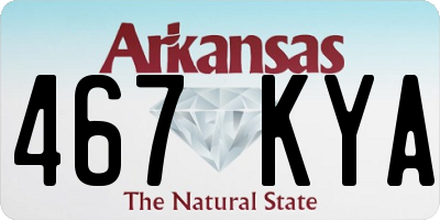 AR license plate 467KYA