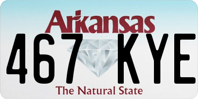 AR license plate 467KYE