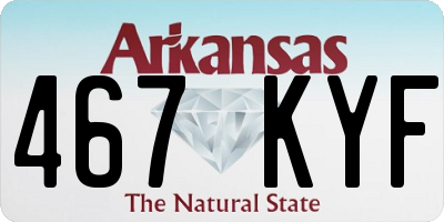 AR license plate 467KYF