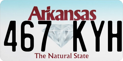 AR license plate 467KYH