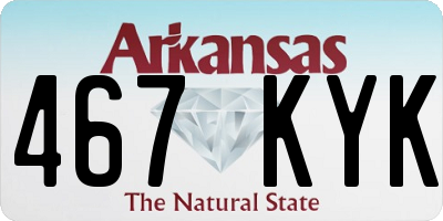 AR license plate 467KYK