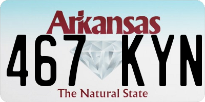 AR license plate 467KYN