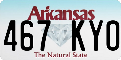 AR license plate 467KYO