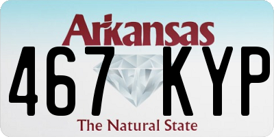 AR license plate 467KYP