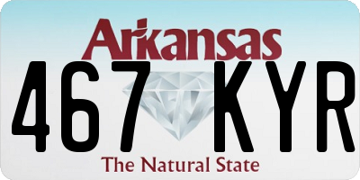 AR license plate 467KYR