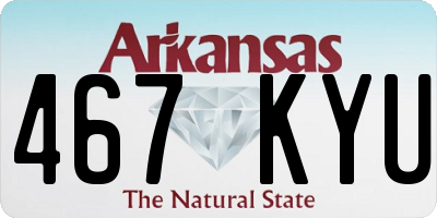 AR license plate 467KYU