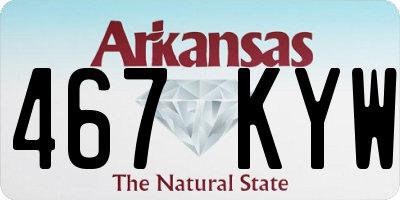 AR license plate 467KYW