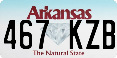 AR license plate 467KZB