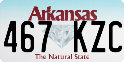 AR license plate 467KZC