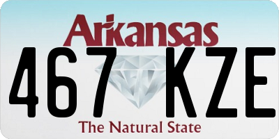 AR license plate 467KZE