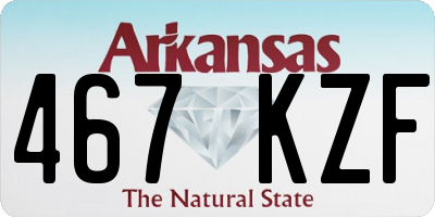 AR license plate 467KZF