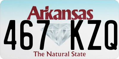 AR license plate 467KZQ