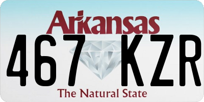 AR license plate 467KZR