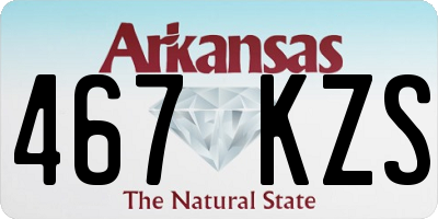 AR license plate 467KZS