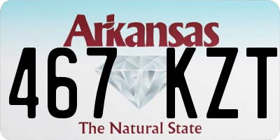 AR license plate 467KZT