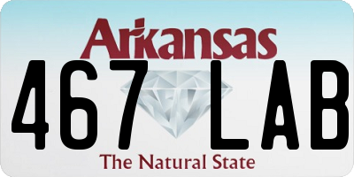 AR license plate 467LAB