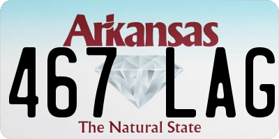 AR license plate 467LAG