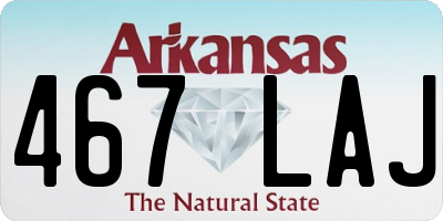 AR license plate 467LAJ