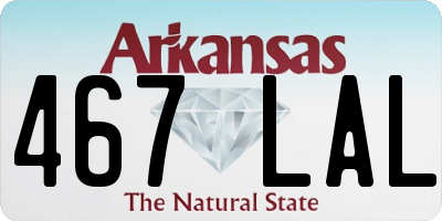 AR license plate 467LAL