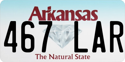 AR license plate 467LAR